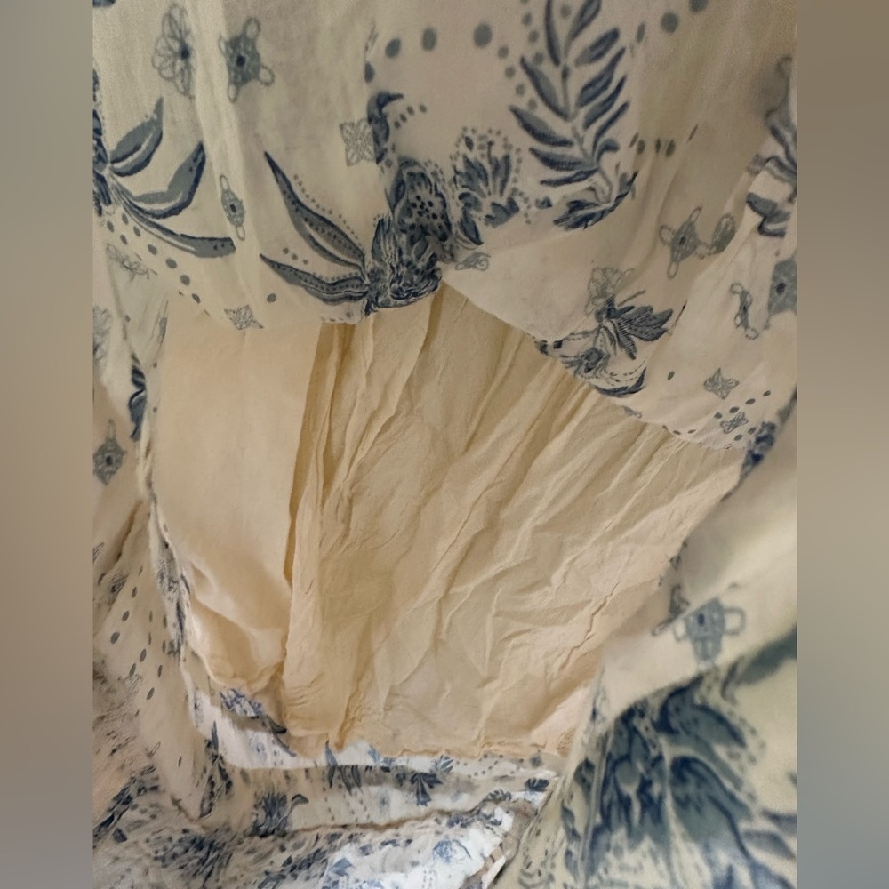 Altered free people maxi floral boho tiered skirt - Picture 4 of 4